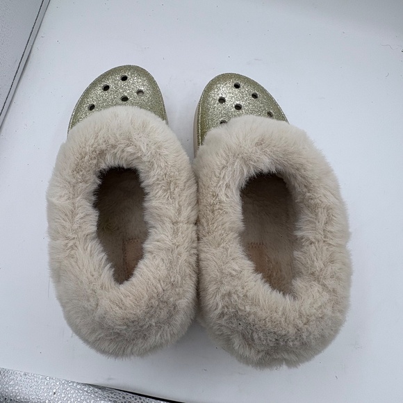 CROCS FUREVER CRUSH GLITTER Clog Gold Women’s 10 Men’s 8 Platform - Picture 15 of 15